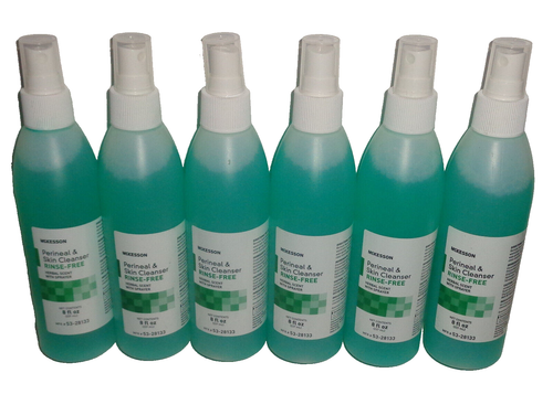 Lot x 6 McKesson Perineal & Skin Cleanser Rinse Free Herbal Scent Sprayer