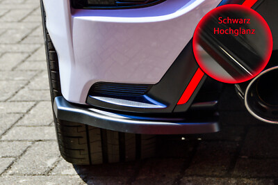 Heckansatz Seitenteile aus ABS passend für Hyundai Kona N + N-Line Schwarz Glanz