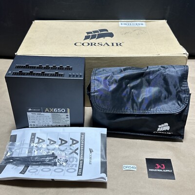 NEW OPEN BOX- Corsair AX650 Professional Series GOLD Power Supply Module  