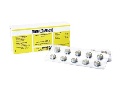 selectavet Phyto-Legasel 200 | 30 Tabletten | Hunde und Katzen | Leber | Niere