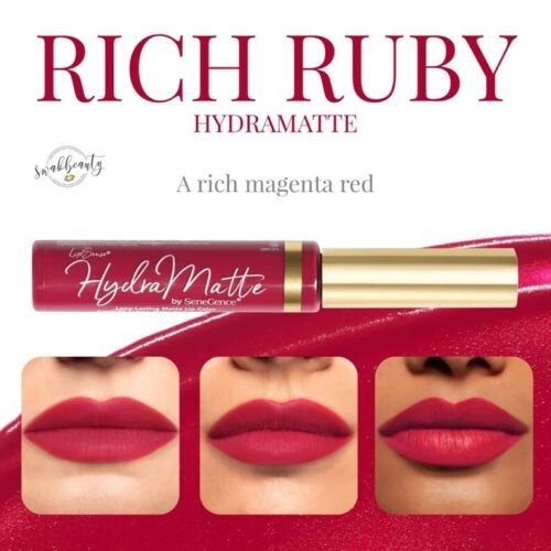 RICH RUBY HydraMatte by SeneGence, FULL SIZE, 100% AUTHENTIC Limited Edition NEW - Picture 1 of 4