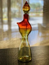 Blenko #5823 Wayne Husted in Amberina Color