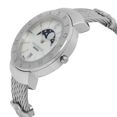 Charriol St Tropez Moonphase 35mm Diamond MOP Dial Ladies  display picture 2