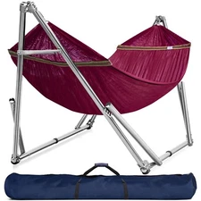 Foldable Hammock Stainless Steel, Polyester Hammock Net Red