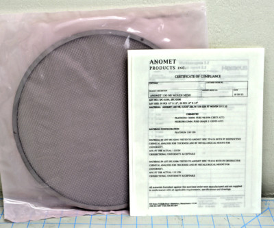K17212083 / TOKYO ELECTRON INSOLUBLE ANODE NB PLATINUM CLAD MESH 300MM / ANOMET