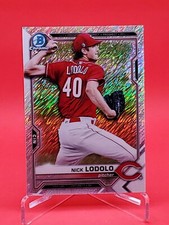 Nick Lodolo 2021 Bowman Chrome #BCP-178 Shimmer Refractor Reds Prospect 