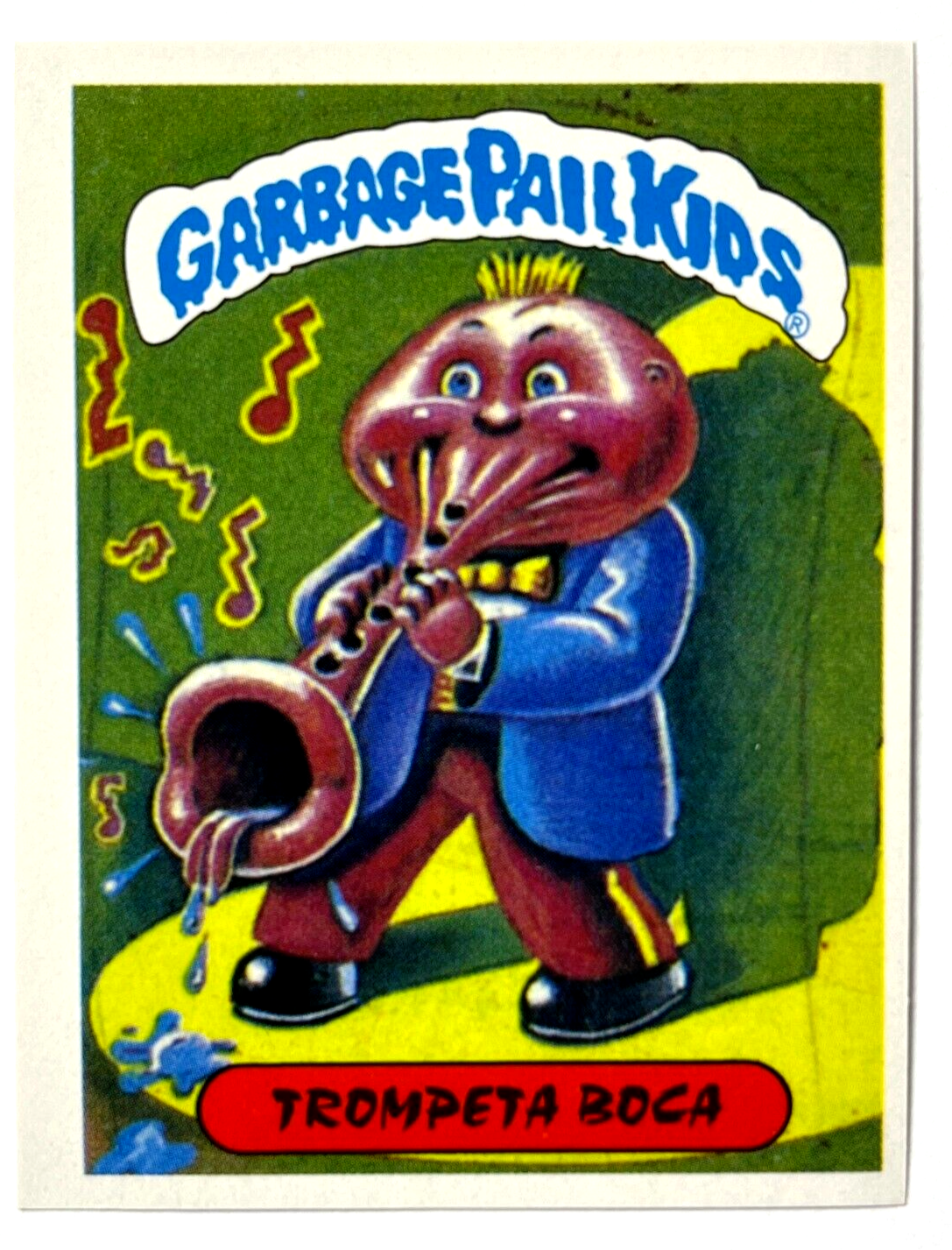 1988 GARBAGE PAIL KIDS Sticker Reedition #040 RUDY TOOT Peru Edition