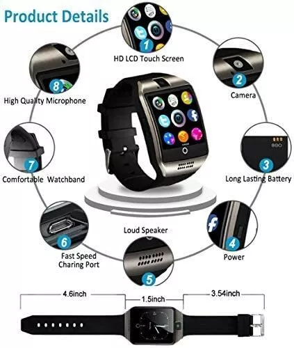 SmartWatch 14 Multifuncional Premium + 4 Pulseiras Extra de Brinde / O