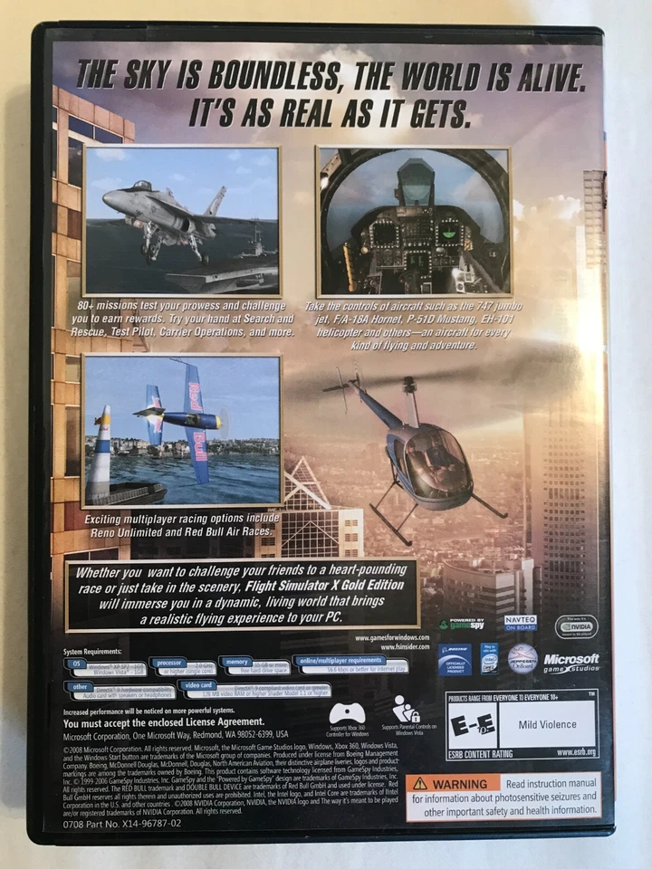 Microsoft Flight Simulator X Gold Edition PC Windows con expansión de aceleración Foto 4 de 4