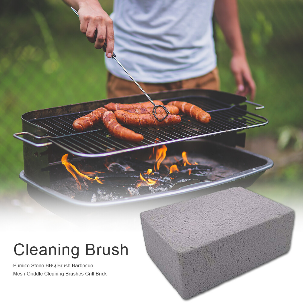 Outdoor Barbeque Grill Bricks Pumice Stone BBQ Brush Grill Mesh Cleaning Brush eBay