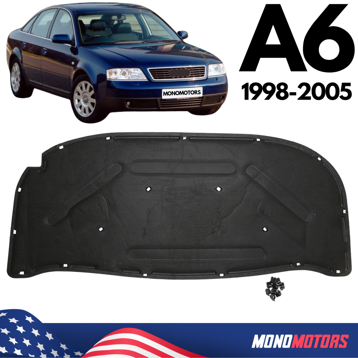 Hood Engine Insulator for Audi A6 1998-2005 LINER HOOD INSULATION