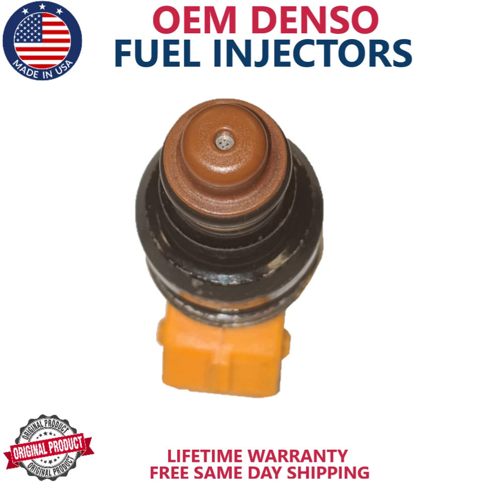 Juego de 8 inyectores de combustible OEM DENSO para Ford 1986-1995, Lincoln 5,0 L V8 Foto 2 de 4