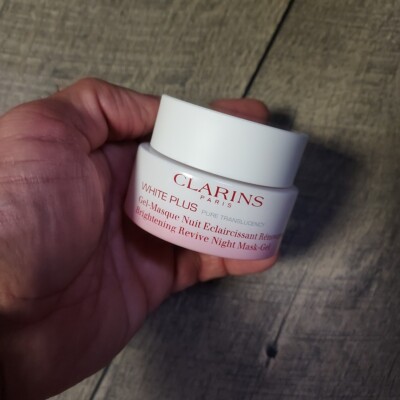 Clarins White Plus Brightening Revive Night Mask Gel 1.7oz MISSING
