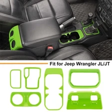 6XCenter Accessories Armrest Gear Shift Cup Holder Trims for Jeep Wrangler JL JT