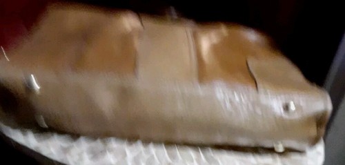 Stunning Vtg Perlina NY Leather Purse Western Shoulder Tote Bag Cognac Brown - Picture 4 of 7