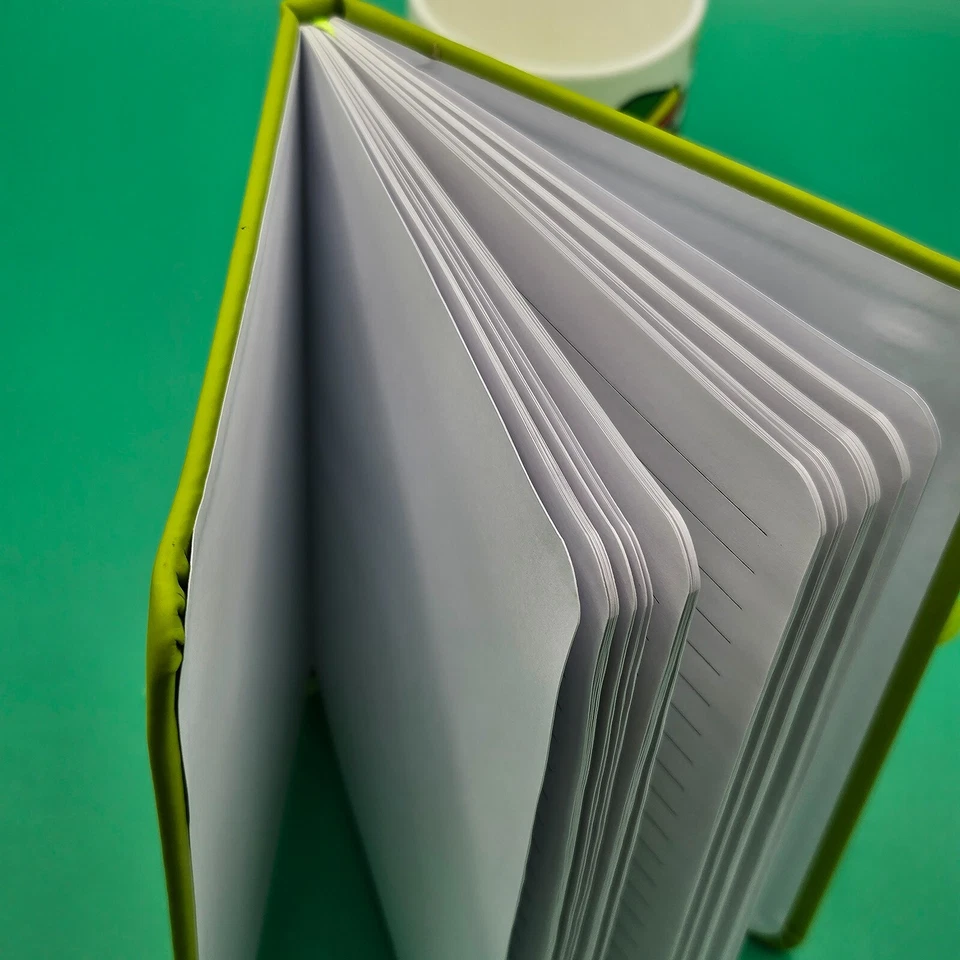 Teamwork Makes The Dream Work Lined Blank Notebook Journal Lime Green Matte NEW - Image 4 of 4