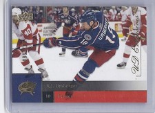 09-10 2009-10 UPPER DECK R.J. UMBERGER UD EXCLUSIVES /100 115 BLUE JACKETS