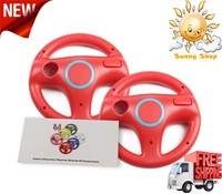 Mario Kart Racing Wheels For Wii 2 Pieces For Racing Games Mario Red Mario Kart Racing Wheels For Wii 2 Pieces For Racing Games Mario Red