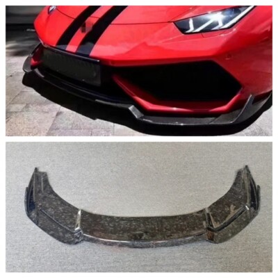 For Lamborghini Huracan LP580 LP610 Upgraded RZ Forged Carbon Fiber Front Lip