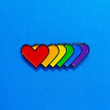 Love Heart Rainbow LGBTQ Gay Pride Enamel Pin PN1187