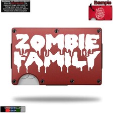 Zombie Family - Custom Laser Engraved Wallet - Great Gift Wallet