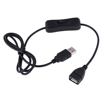 1M USB Date Cable Male to Female Switch ON OFF Cable Toggle LED Power F`J..nu