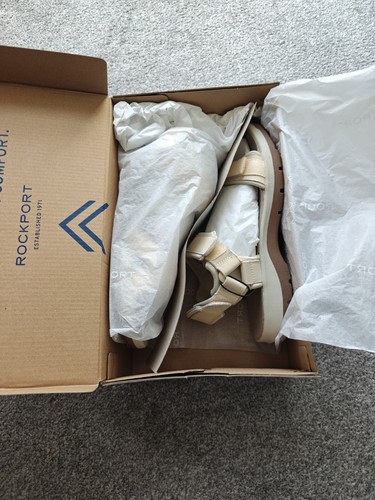 Rockport, Sandalias Trail Tech Beige Mujer, Reino Unido 7, Nuevas - Imagen 6 de 9