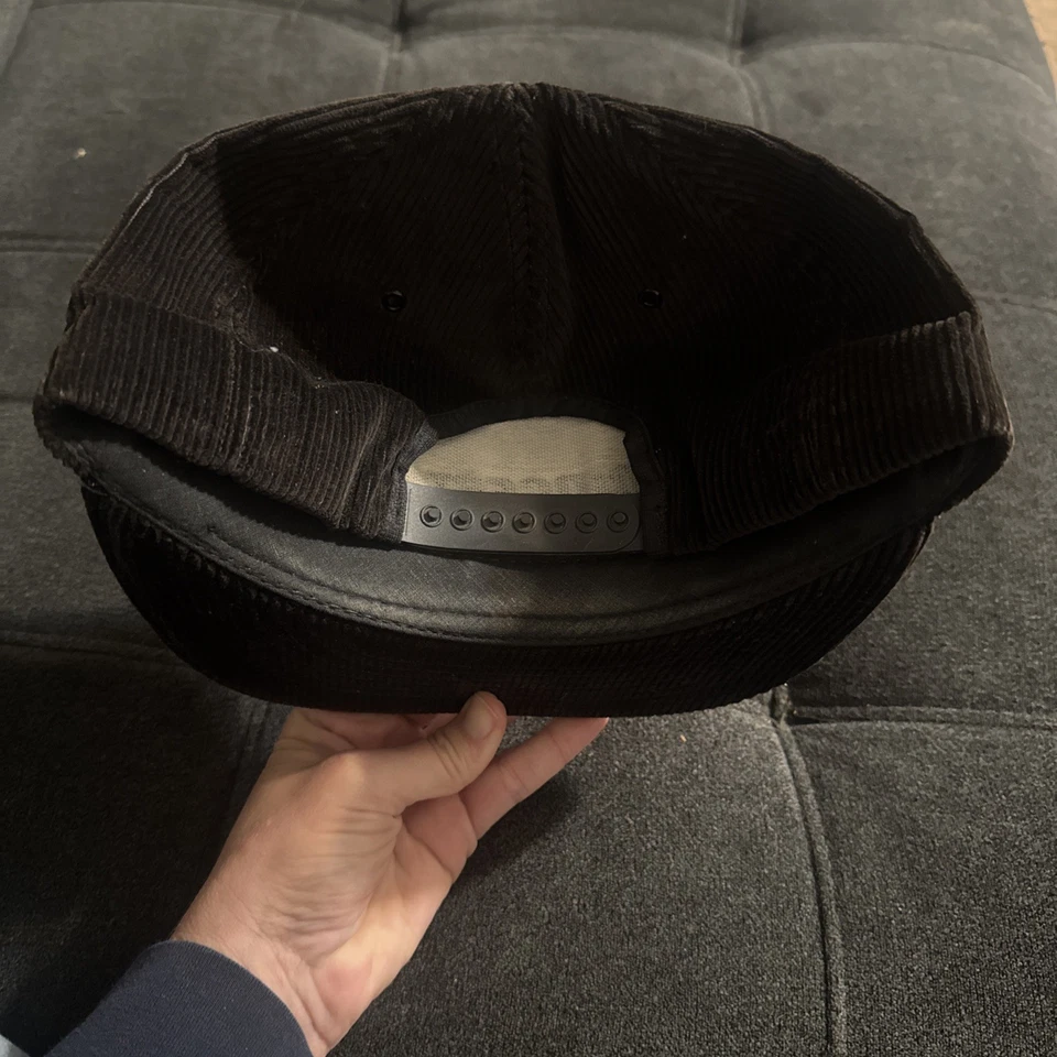 De colección Swingster Bridgestone Bordado Pana Snapback Camionero Sombrero Marrón  Foto 3 de 4