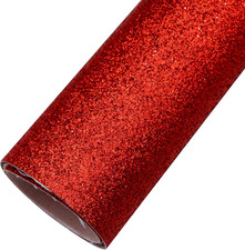 Chunky Glitter Fabric 1 Roll 11.8 X 55 Inch Solid Color Christmas Faux Leather f