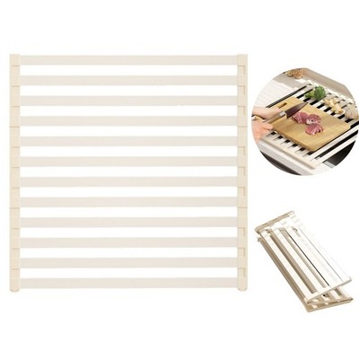 Über Spüle Faltbar Roll Up Geschirr Trockengestell Küche Abtropffläche Platzsparend 45cm
