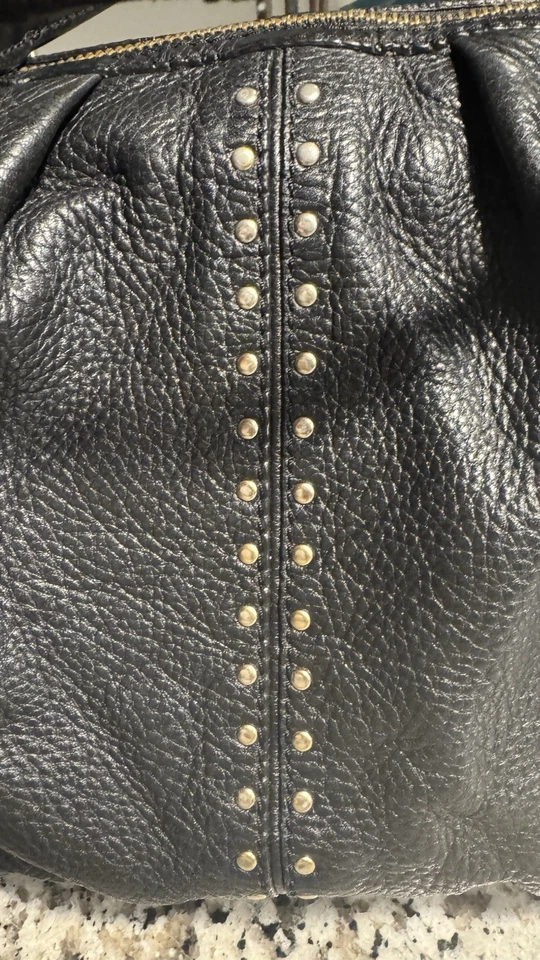 Сумка Michael Michael Kors черная кожаная с заклепками Bedford - Изображение 4 из 4