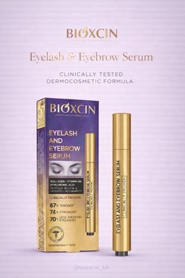 Bioxcin Augenbrauen- & Wimpernserum 3ml | Kollagen & Hyaluronsäure | Wimpernwachstum