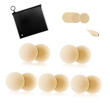 Nipple Cover Silicone Self Adhesive Bra Breathable Sticky Small 5 2 caramel