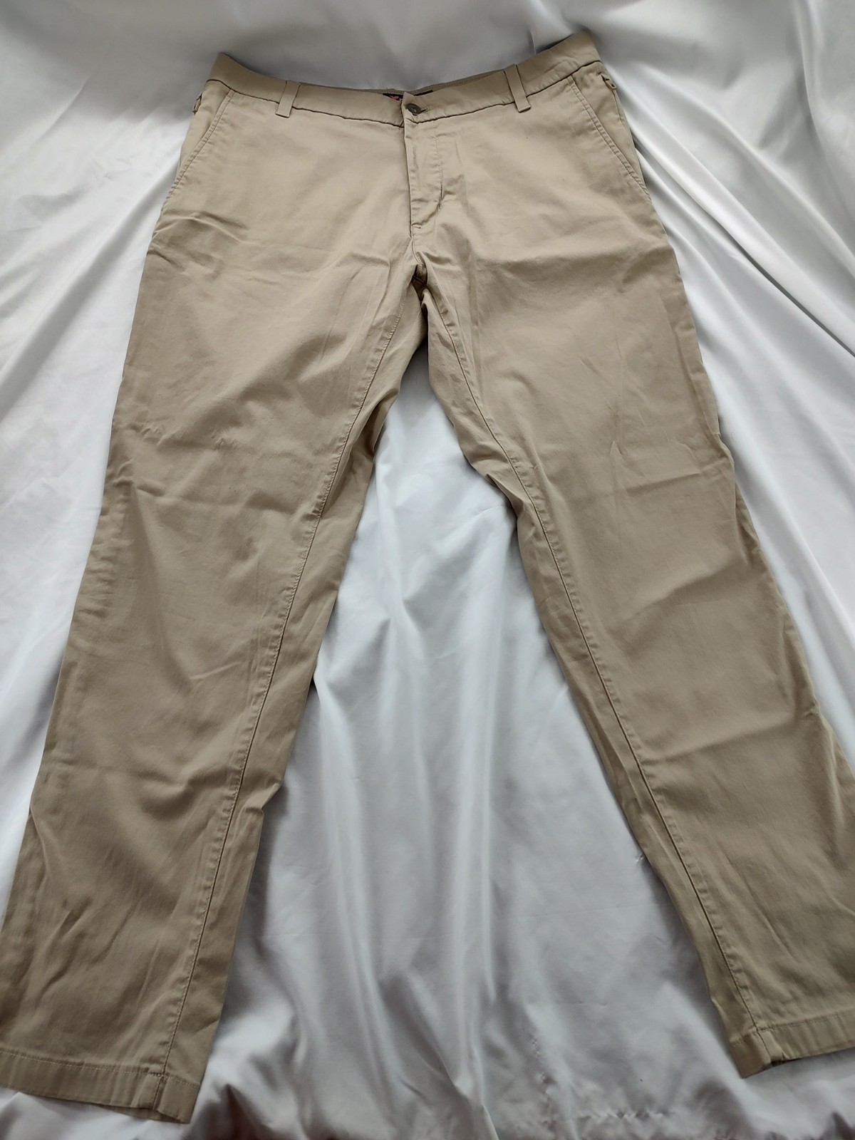 Bird Dogs Pants Mens 34x30 Khaki Straight Fit Performance Chino Stretch