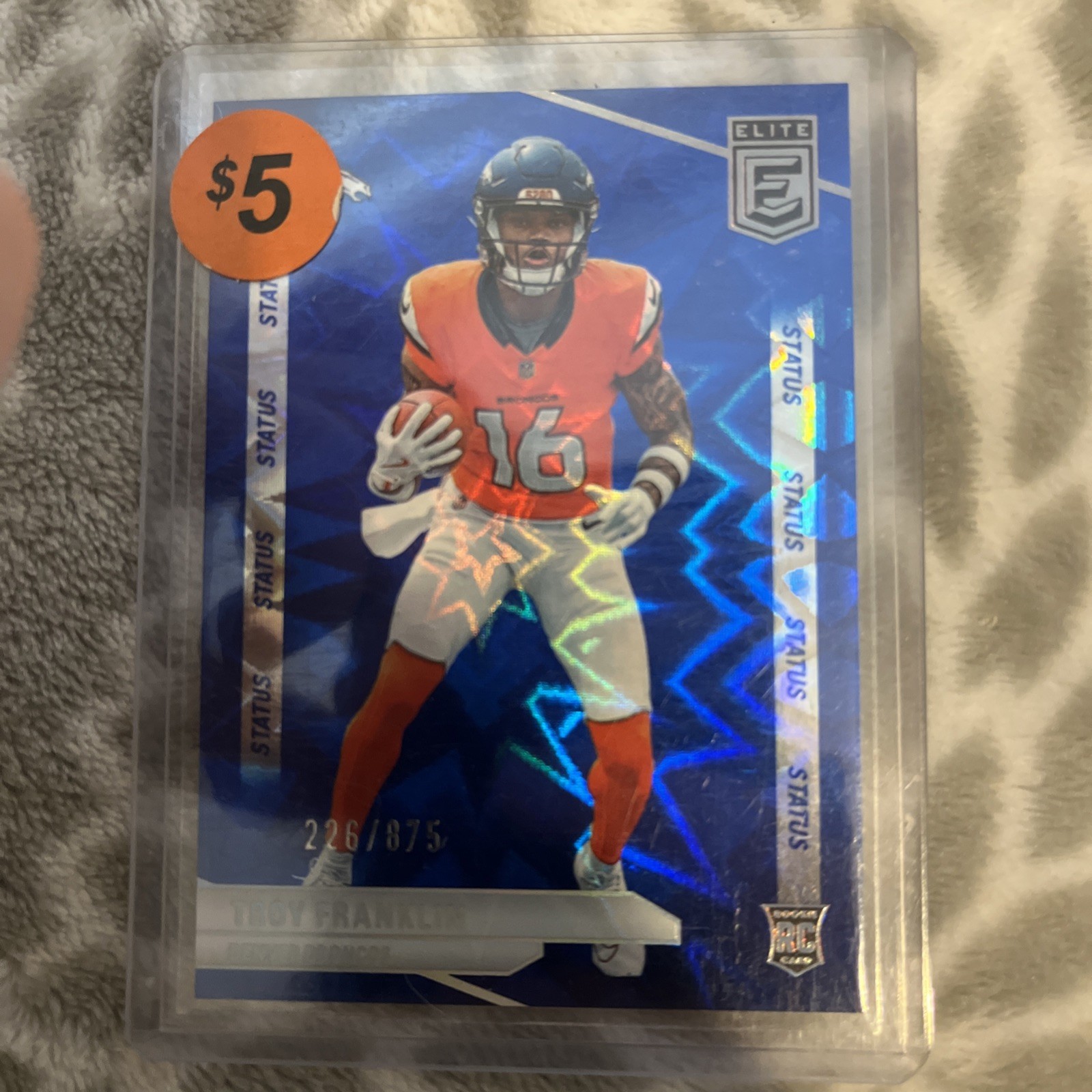 2024 Panini Donruss Elite - Rookies Troy Franklin #116 Status Explosion /875 (RC