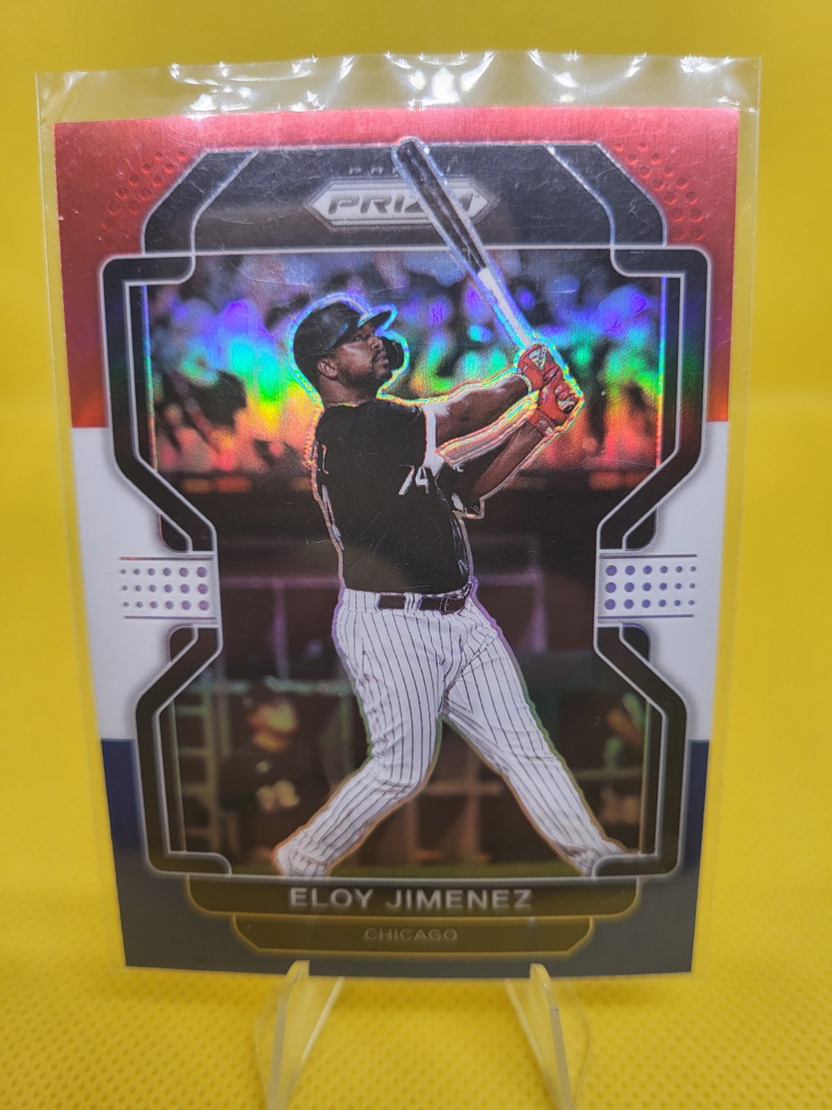 Eloy Jimenez 2022 Panini Prizm Baseball Red White & Blue Prizm #89 NrMt