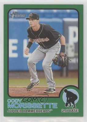 2022 Topps Heritage Minor League Edition Green Border 64/75 Cody Morissette 18pd