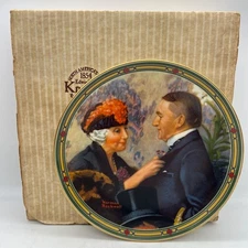 1987 Knowles Norman Rockwell Plate Love's Reward 8.5" Bradex 84-R70-7.8