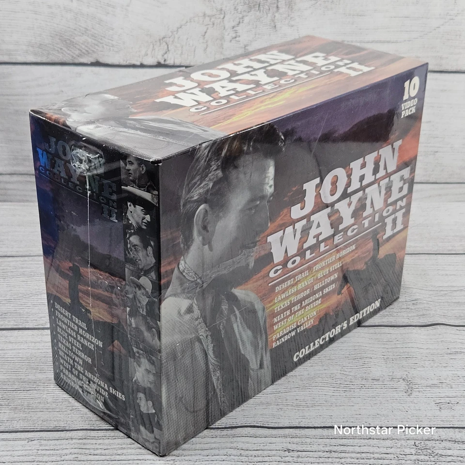 VTG John Wayne Collection II Boxed Set "Collector's Edition" (10 VHS) MMG NEW - Image 2 of 4