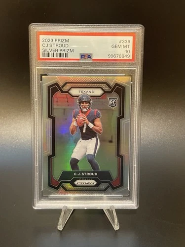 2023 Panini Prizm Rookies C.J. Stroud Silver Prizm Gem MT 10 Rookie RC #339 💎