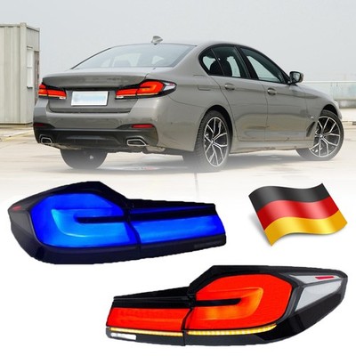 LED Rückleuchten mit Start up blau Für BMW 5er 530 540 G30 G38 M5 F90 2018-2020