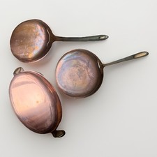 Tapiol Portugal Brass Copper Frying Pan 19cm Used #W