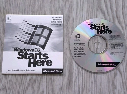 PC CD Rom - Microsoft Windows 98 Starts Here