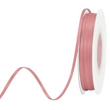 1/8 Inch Wide Dusty Pink Satin Ribbon 50 Yards Double Face Fabric Gift Wrap