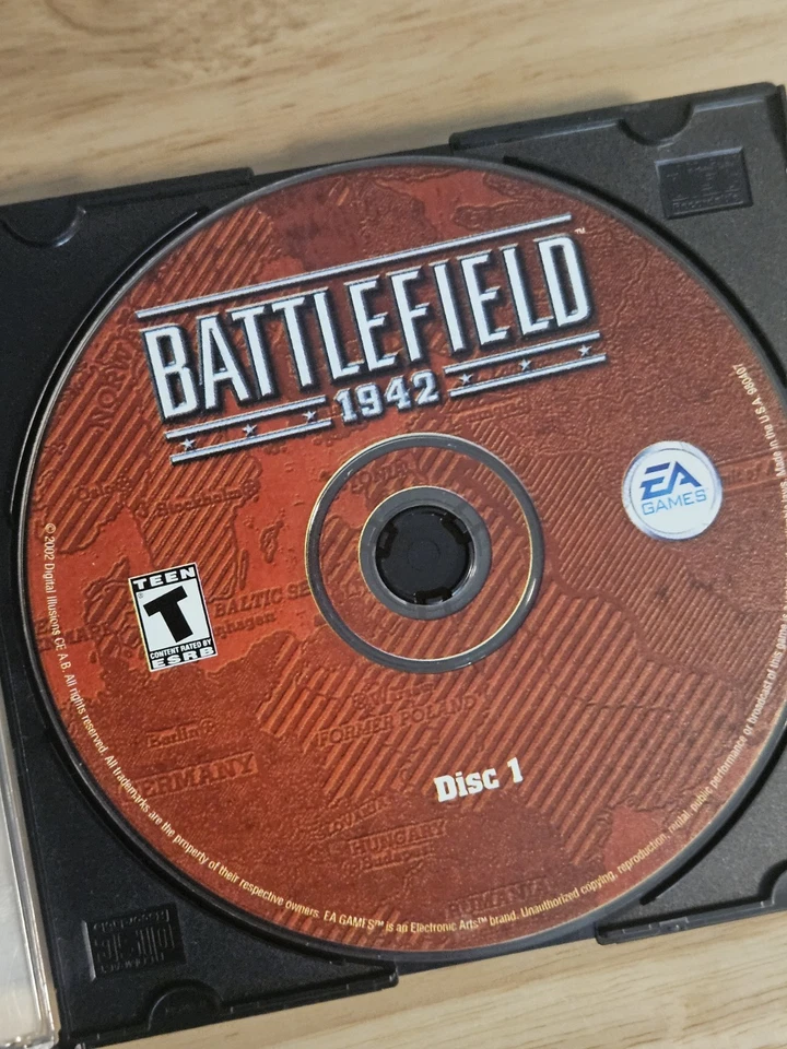 Battlefield 1942 PC CD-Rom Software EA Games 2002 Disc - Image 2 of 3