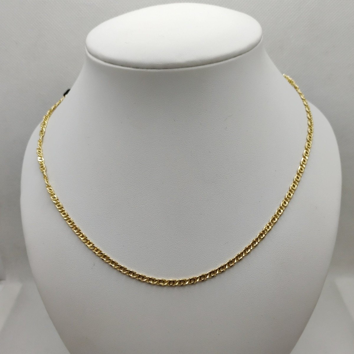 Collana A Maglia Intrecciata Morbida In Oro Giallo 18k, 45 Cm. | GV - Foto 2