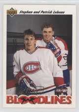 1991-92 Upper Deck Bloodlines UD Logo Hologram Stephan Lebeau Patrick #644 1m4i