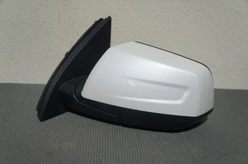 2017-2019 GMC ACADIA OEM DRIVER SIDE LEFT POWER SIDE MIRROR WHITE BLIND SPOT
