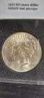 1922 $1 Peace Silver Dollar Choice Uncirculated VAM-2F Hairpin Top 50 Variety