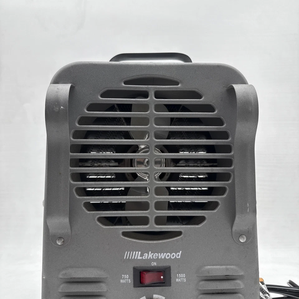 Lakewood Fan Electric Utility Space Heater Model 792/JR 750 1500 Watts Works - Image 3 of 4